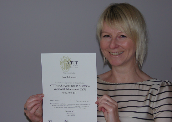 VTCT Certification for Edge hair's Jan Robinson!