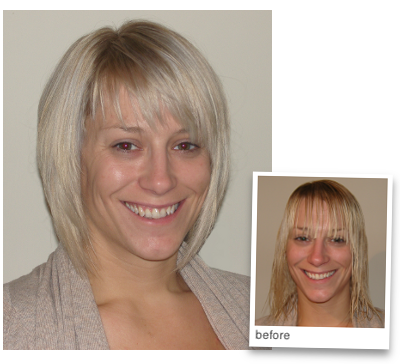 a fab bob to complement a stylish blonde